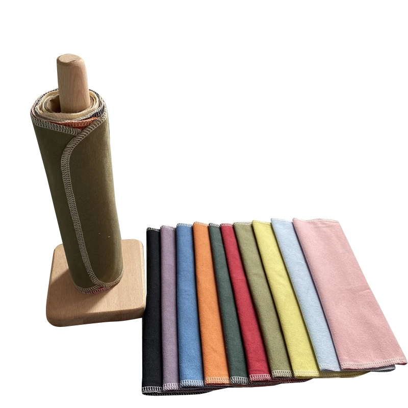 Factory Price Eco Friendly Paperless Organic Cotton Cleaning Cloth Washable Tea Napkins Kitchen