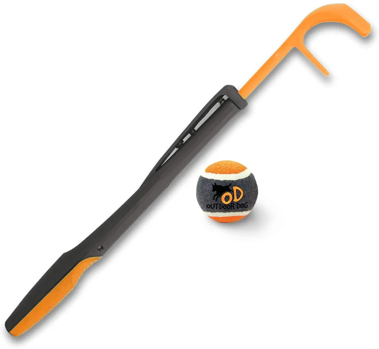 Telescopic clearance ball thrower