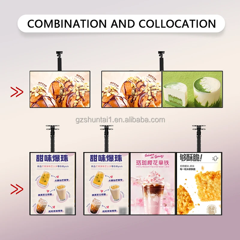Fast Food Cafe Illuminated LED Menu Board Display Aluminum Frame with Acrylic PVC Backlit Advertising Light Box Ordering Food