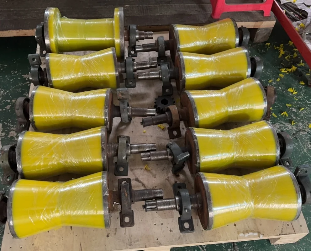 Custom V-Type PU Rollers Cone Design for Fixed Pulley Systems with Cutting Processing Service factory