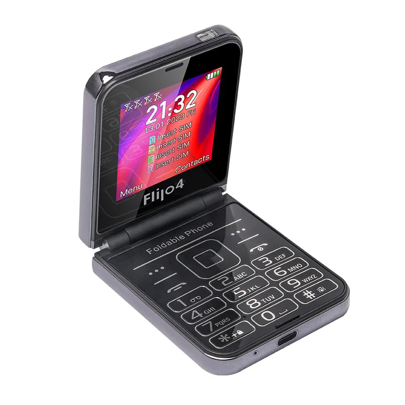 UNIWA F265 4 Sim Card Small Folding Mobile Phones