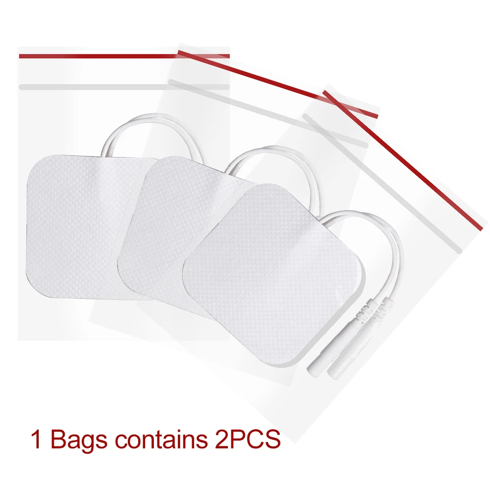 5x5cm Silicone Gel Massage Pad Tens Electrode Pads For Therapeutic