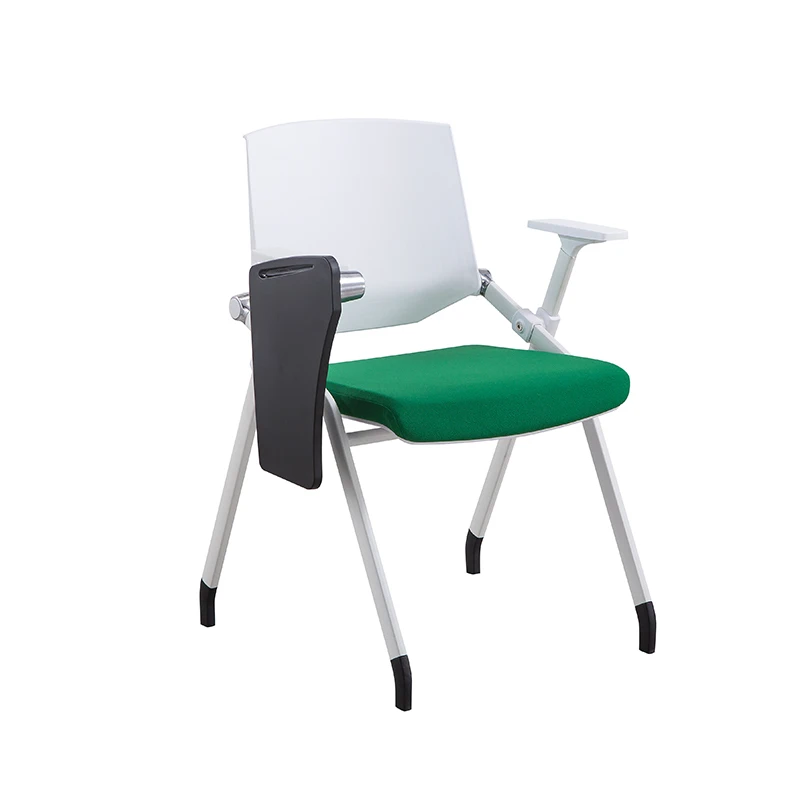 Conference Chairs with Armrest Wheels Ergonomic Office Chair Office Furniture Chair with Writing Pad