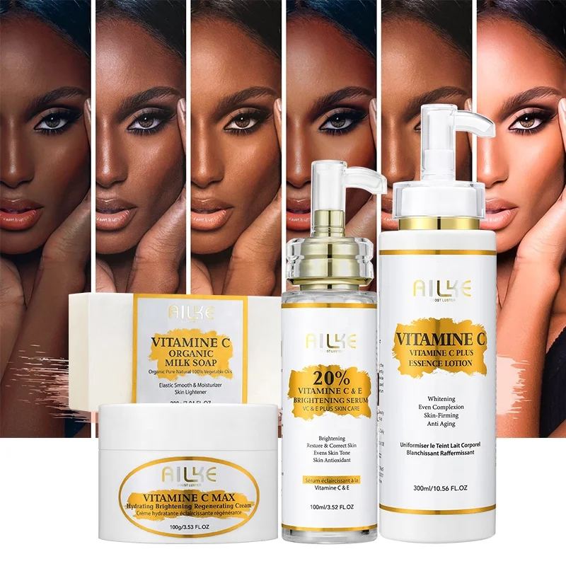 Ailke Glowing Vitamin C Max Moisturizing Brightening Set