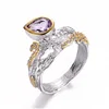 White rhodium+18k gold