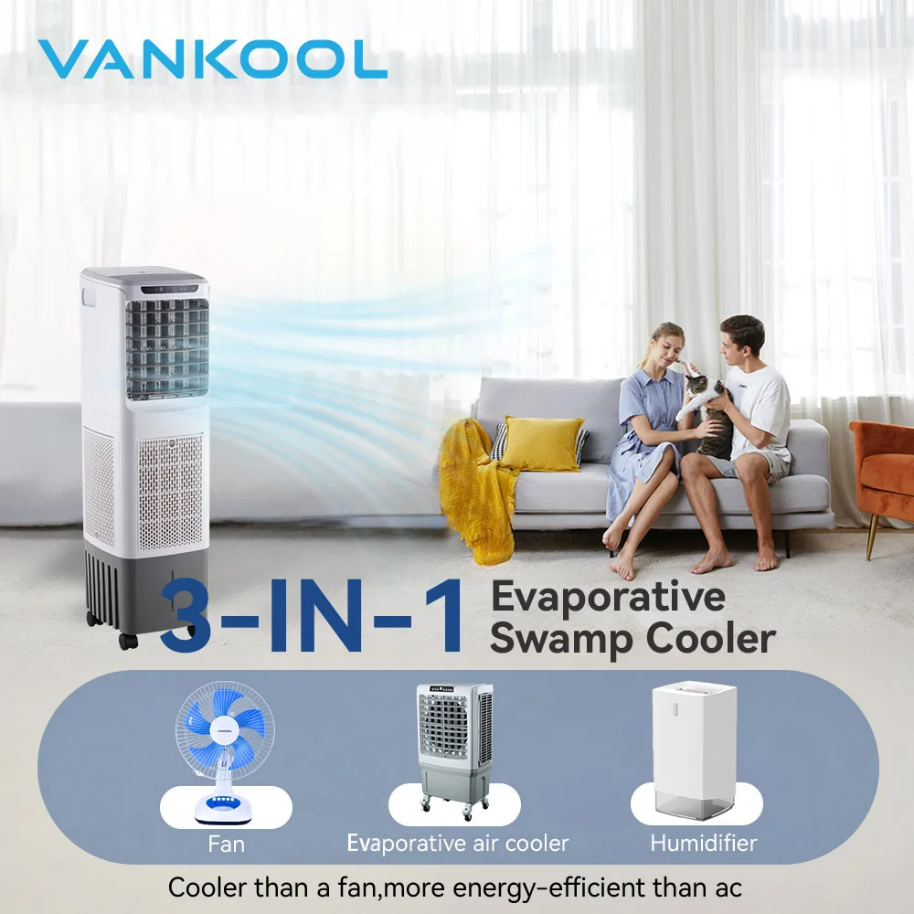 Portable remote inverter air cooler, 2500 m³/h