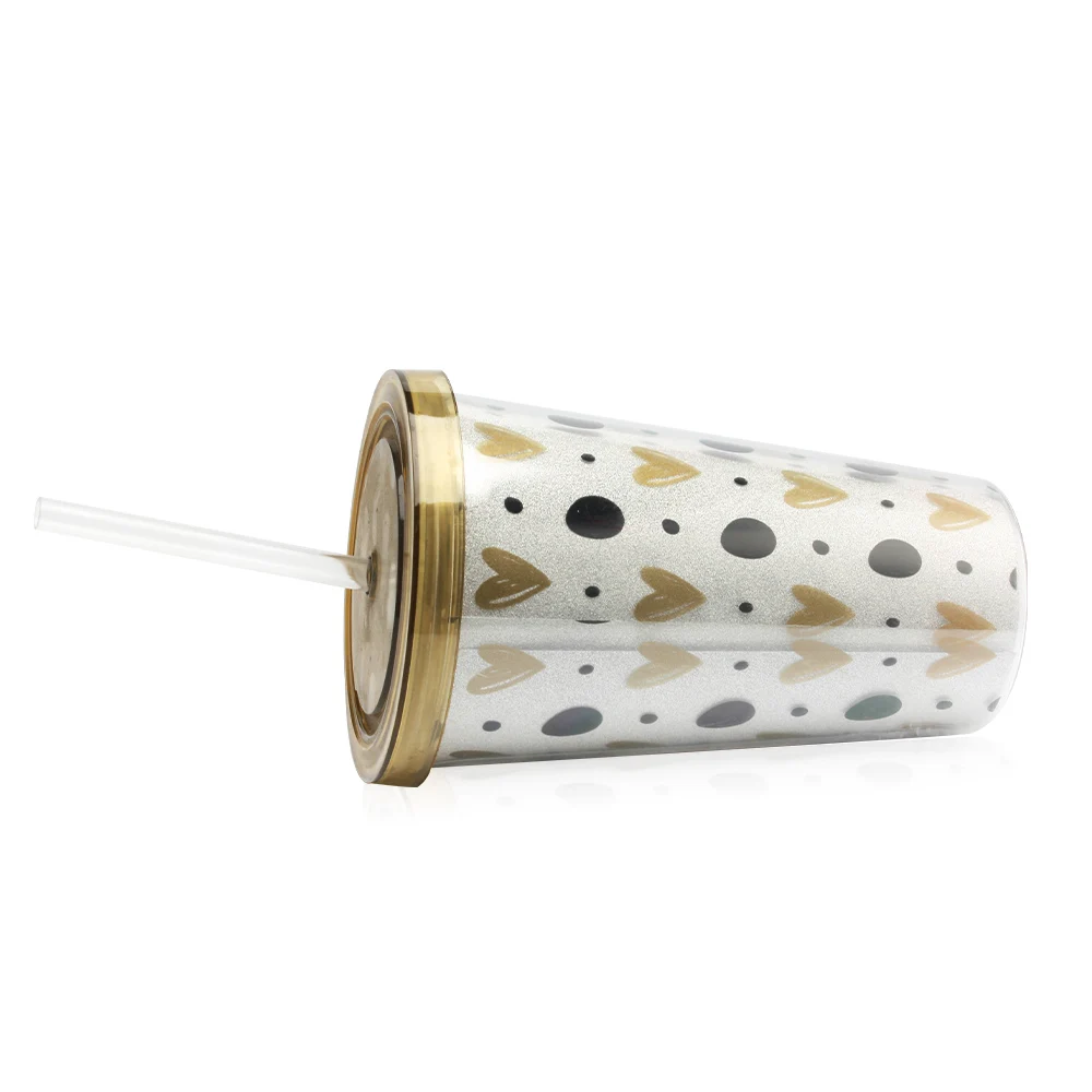 Высококачественная пластиковая креативная кофейная чашка с двойными стенками