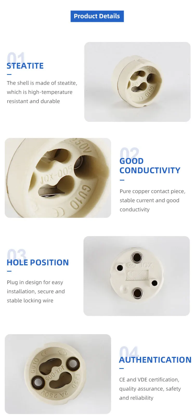 Wholesale Price Led Downlight Ceiling Light Porcelain Plastic Light