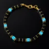 Obsidian & Turquoise Natural Stone
