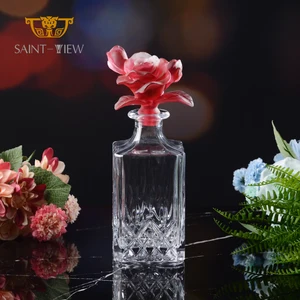 Crystal Unique Transparent Romantic Floral Creative Decoration Wine Bottle Stopper