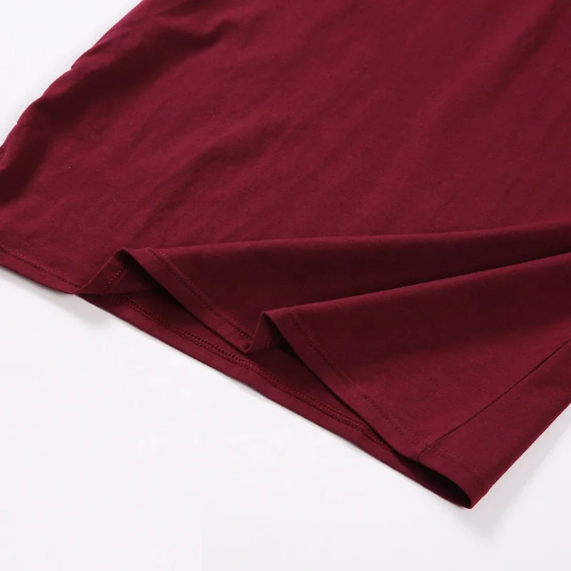 JL-82311 240GSM 65 Polyester 35 Cotton T Shirt Mens T Shirts Blank Slim Fit Burgundy Men V-Neck T-Shirts White Men