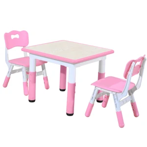 Maximum Load More Than 200 ponds Kid School Activity Tables Multifunctional Center Plastic Adjustable Screw Feet Chair