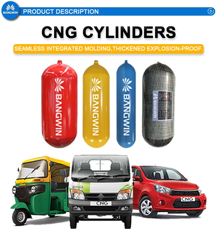 Bw Different Sizes Gnv Cilindro Empty Compressed 90l Cng Supplier 50kg