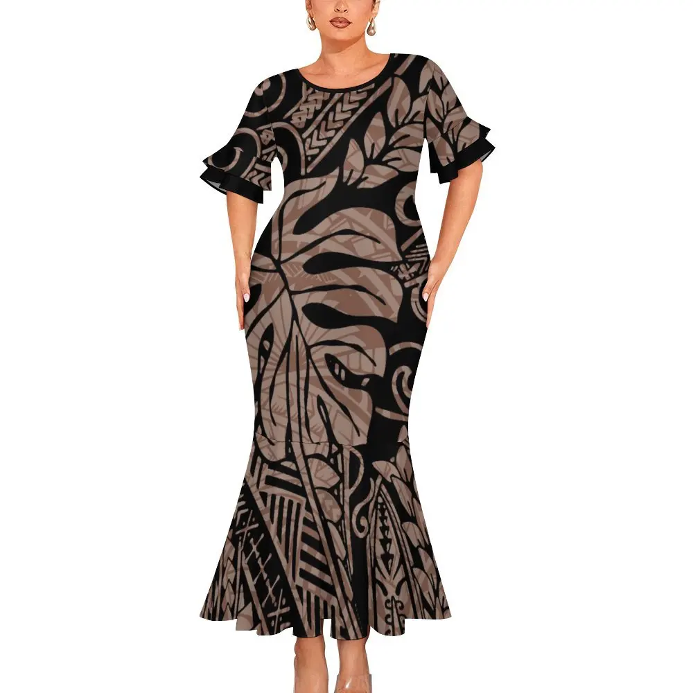 fitted lace wedding dress Amazon.com: Women's Elegant Dress Samoan Dress Polynesian Tribe Designed  Women's V-Neck Long Dress: Clothing, Shoes & Jewelry main image 0