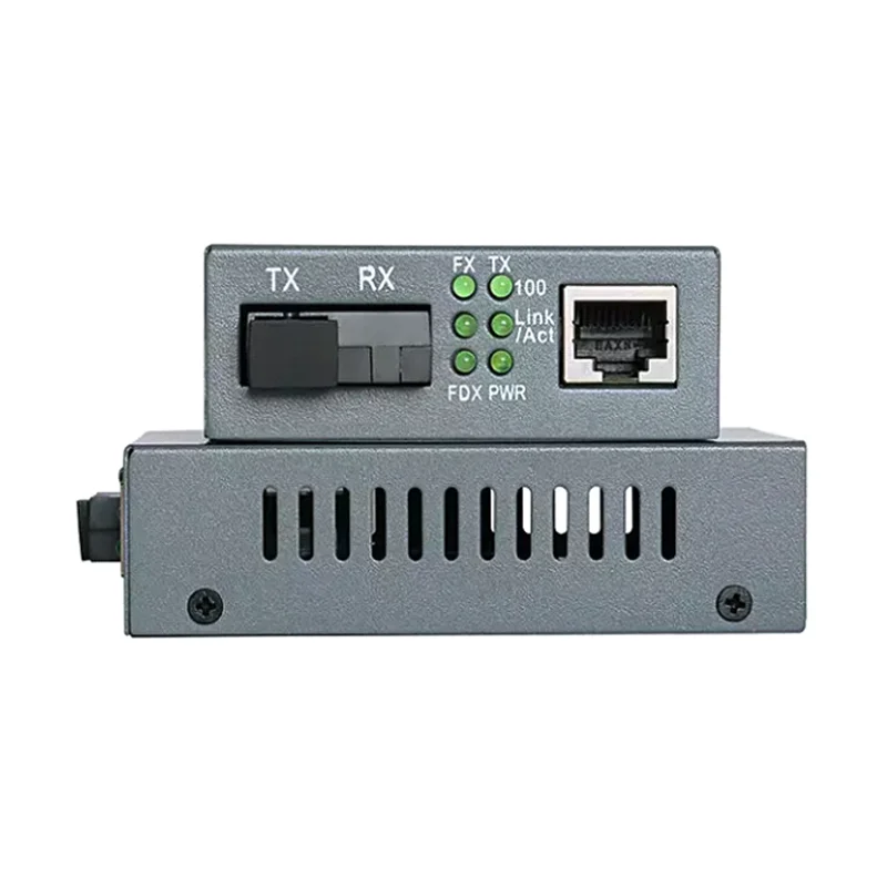 HTB-3100 10/100M Single Mode SC Port Optical Media Transceiver Ethernet 20KM 25KM RJ45 Fiber Optic Media Converter