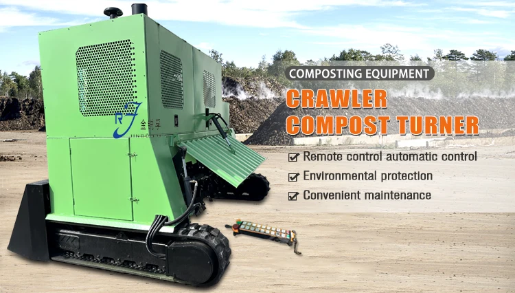 Crawler Turning Composting Equipment - Horse Manure Compost Machine