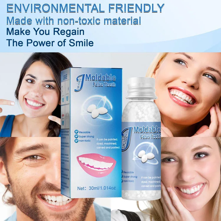 Jaysuing Temporary Tooth Replacement Material Tooth Filling Temp Replace Missing Denture Adhesive DIY Teeth Repair Materials