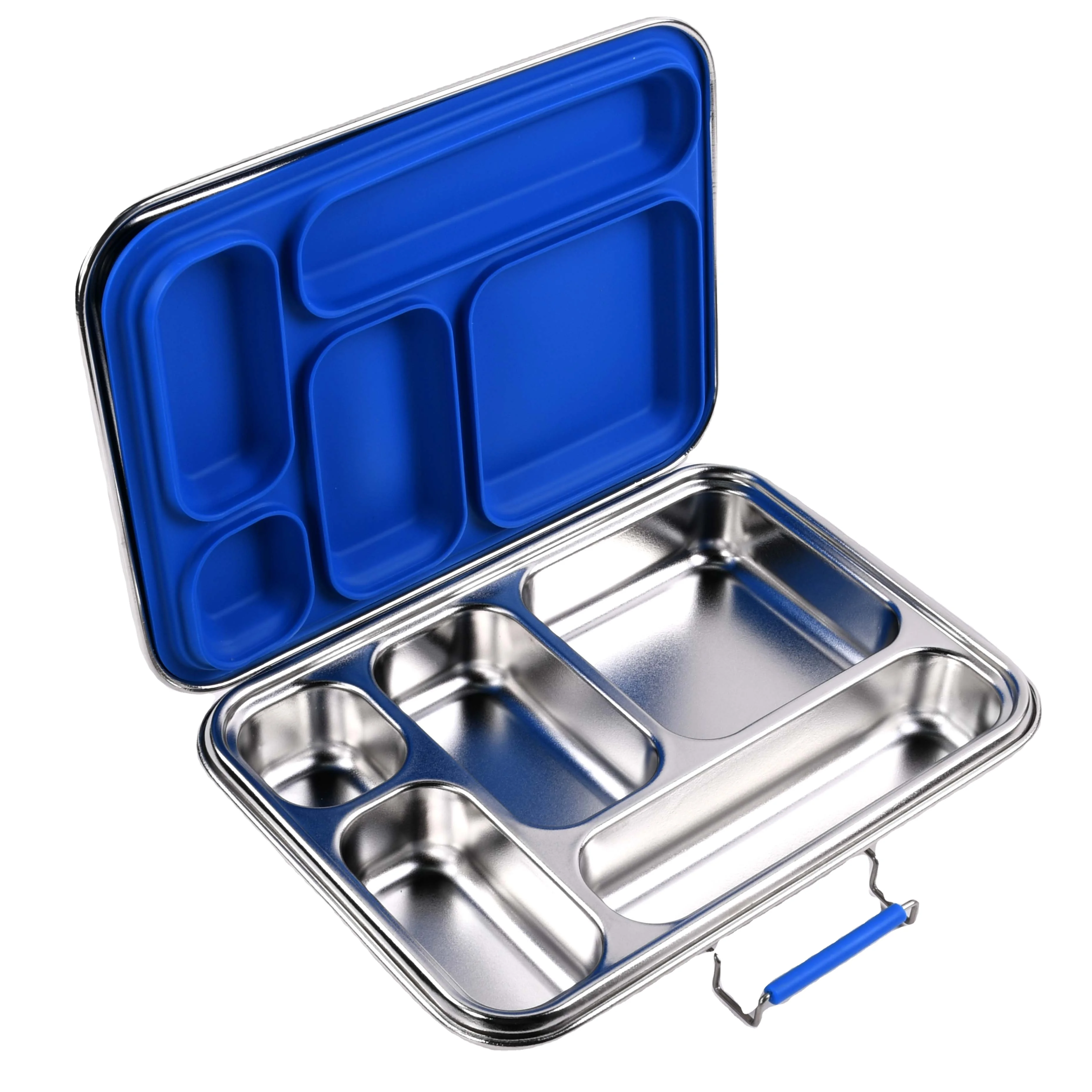 Lunch Box Acciaio Inox 1200ml - 2 Scomparti, Tenuta Stagna, Senza BPA, Per Adulti E Bambini - Foto 2