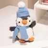 Sciarpa con cappuccio pinguino 18 cm