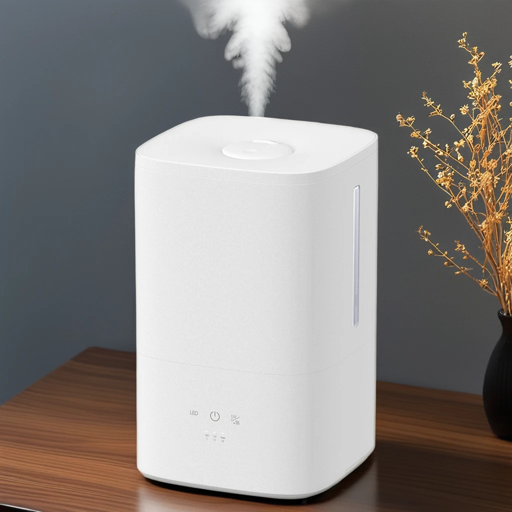 RUNAL 4L Cool Mist Humidificateur Umidificador De Ar 60 Degree Heating  Smart Ultrasonic Air Humidifier for Bedroom