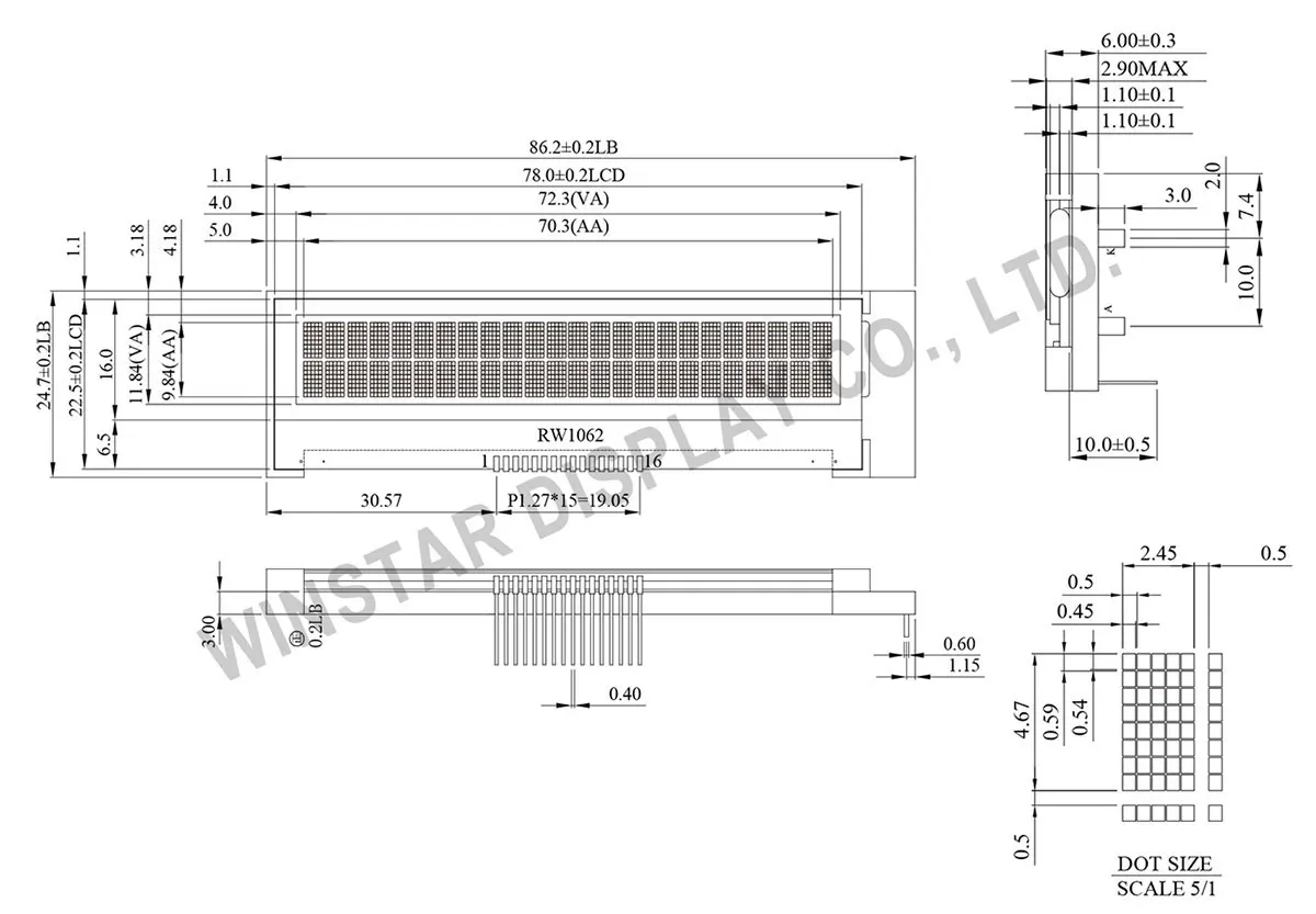 lcd display schematic manufacturer