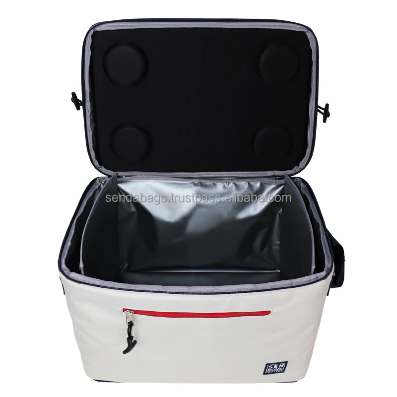 Customized Collapsible Extra Large Soft Portable Cooler Bags Leakproof Insulated Cans Cooler Box for Beach Camping Travel Picnic