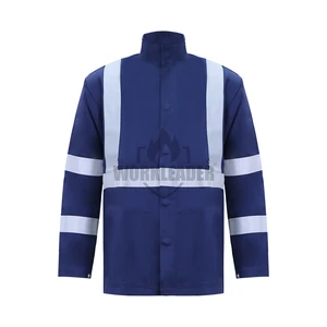 Flame-Resistant 100% Cotton Workwear Shirt Comfortable Fireproof Protective Safety Work Clothes
