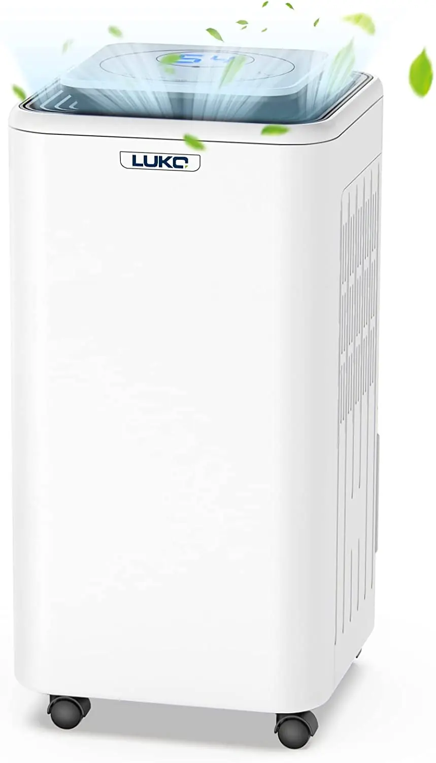 LUKO 2500sq.ft Dehumidifiers for Basements with Drain Hose Drying Home Moisture Ultra Quiet Dehumidifiers for Bedroom Keep Humidity Reaches to 40% Auto Defrost Includes 68oz Water Tank 2 Side Filters 