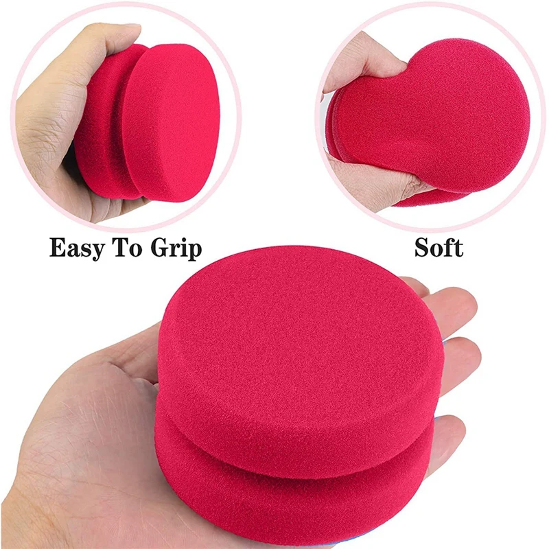 BONNO комплект из 8 шт. тряпок красная краска аппликатор-спонж деталь губка круглой щеткой воск губки аппликатора шины блеск