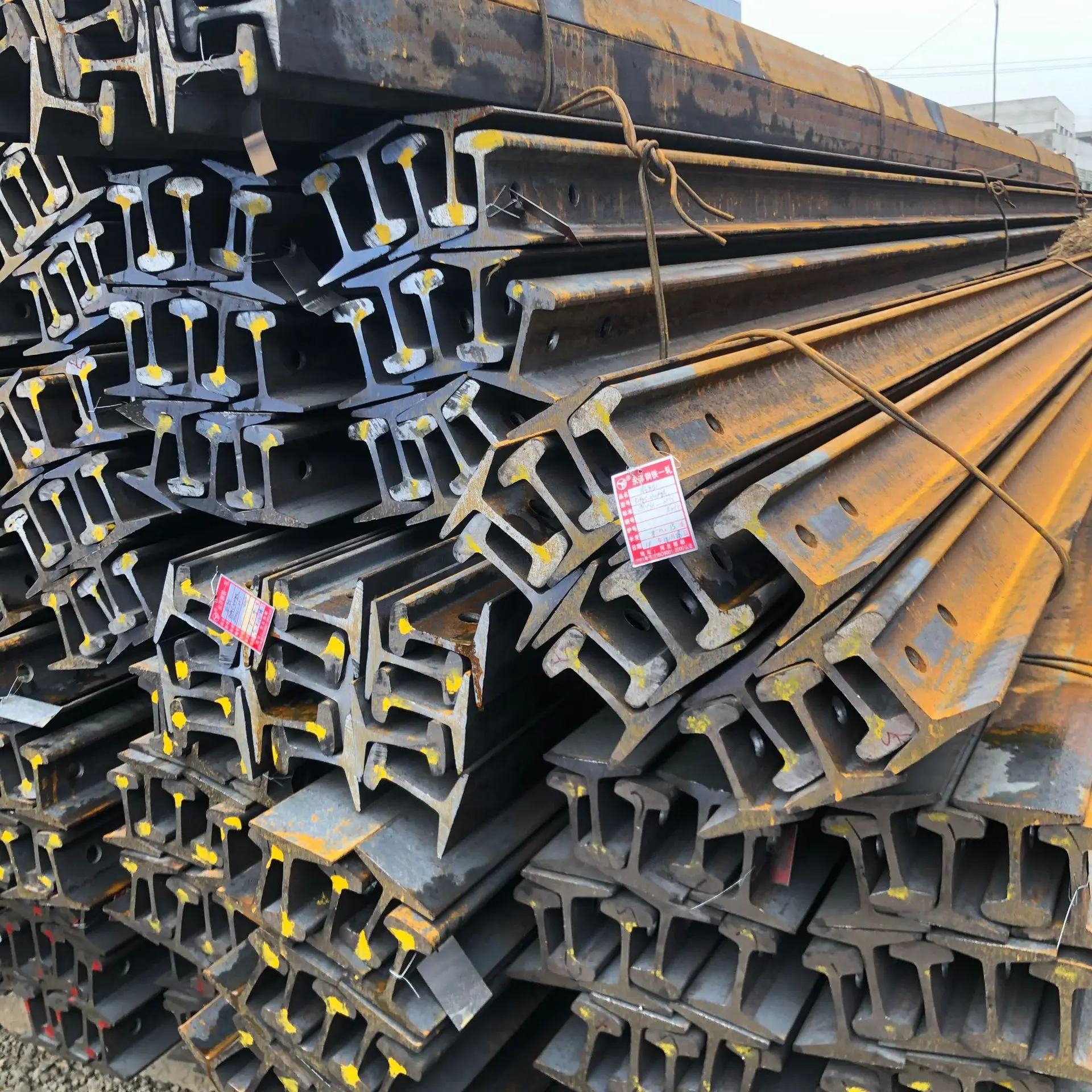 U71Mn/U75V/U76CrRE/U20Mn стальной рельс Baotou UIC 60/UIC 54 Тяжелый/легкий