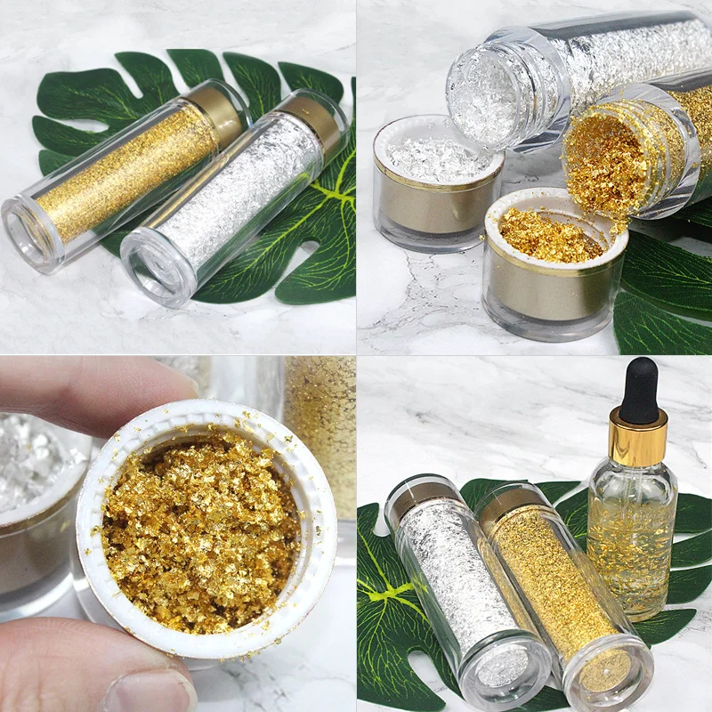 China Customized 99.99% Purity Edible Gold Leaf Flakes Suppliers