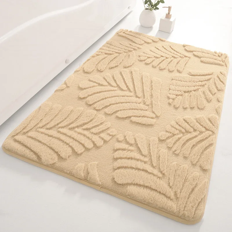 40*60cm Soft Memory Foam Non Slip Absorbent Bathroom Rugs Velvet Bath Mat Environmental Protection Non Slip Bath Mat