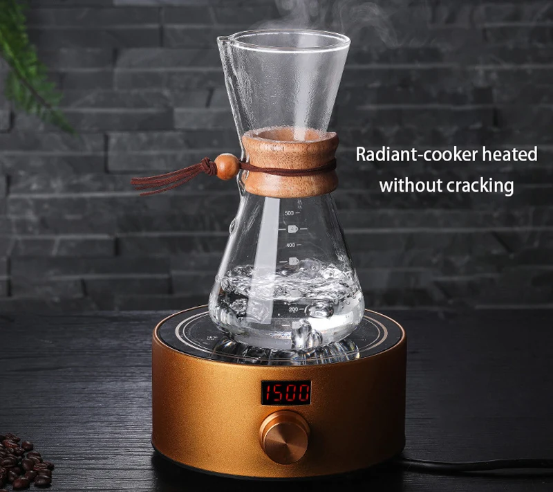Custom Handmade Cafe Filter Pour Over Jug Pourover Drip Glass Coffee Pot With 400ml 600 ml 800ml