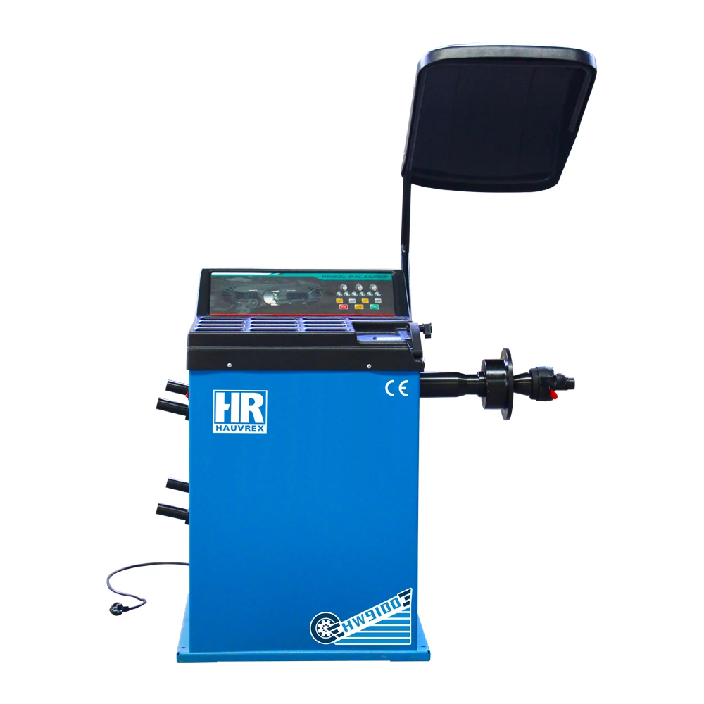 HW9100 auto wheel balancing machine manual wheel balancer, View wheel balancing machine, Hauvrex