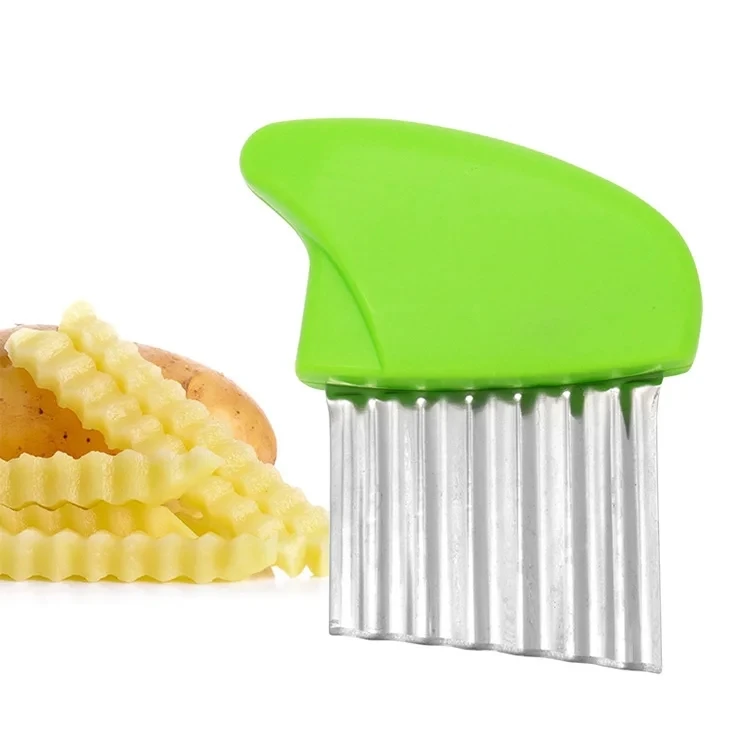Stainless Steel Potato Wave Shaped Chip Slicer Vegetables Carrot Wave Knife Multifunctional Fruits Cutter Kitchen Accessories