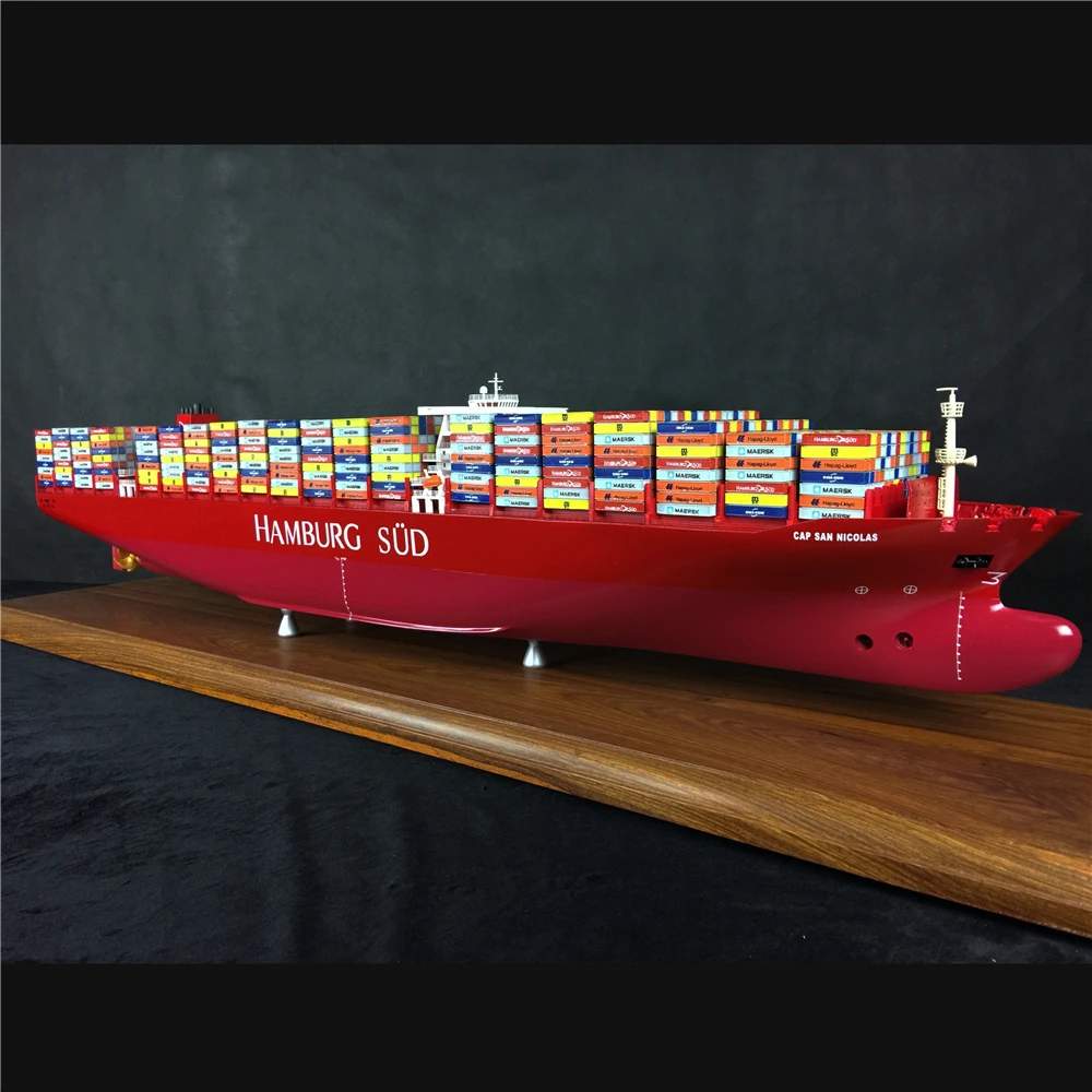 127cm Hamburg Sud shipping line container ship Custom ship model gifts Baglietto O.A.S shipmodel