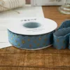 2.5cm light blue star denim fabric