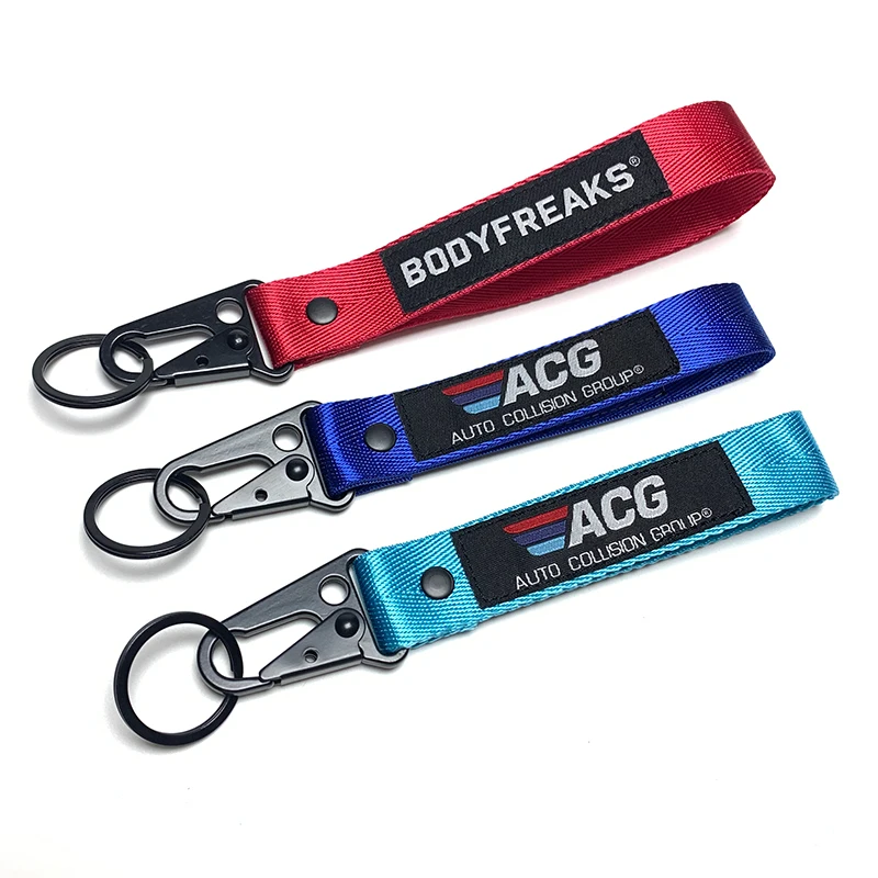 Chìa khóa được tùy chỉnh Lanyard Nylon Chìa khóa xe hơi sáng tạo được cá nhân hóa Lanyard Polyester Keychain Keychain xe máy 3