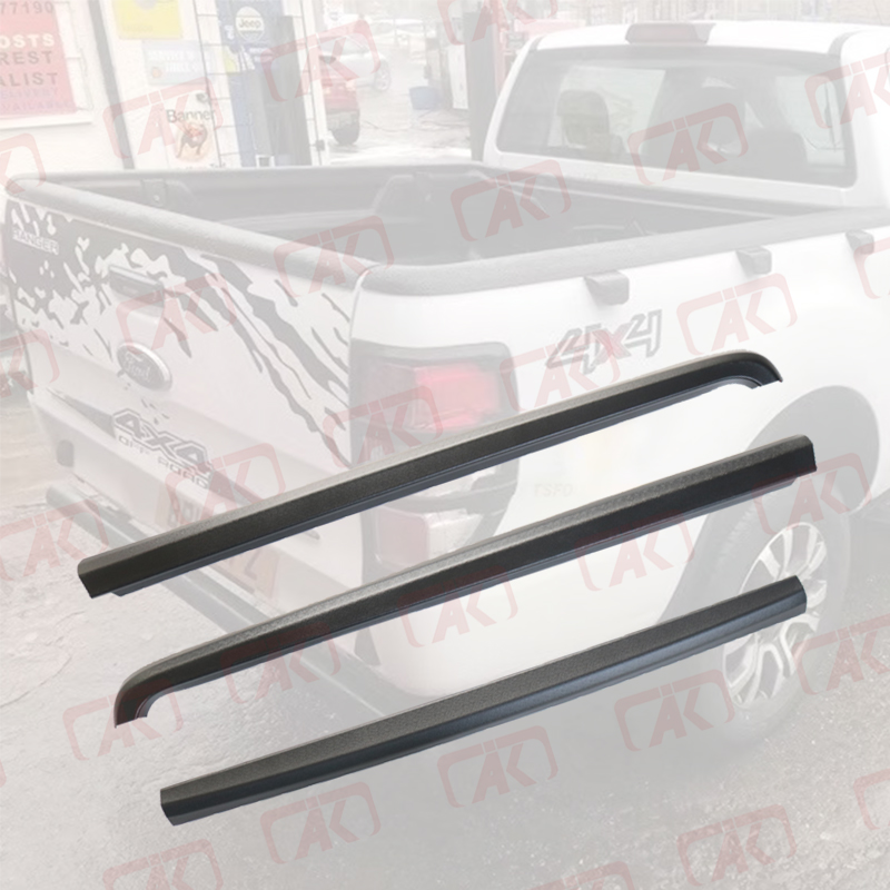 Rear Truck Bed Tailgate Protector Rail Guard Trim for Ford Ranger