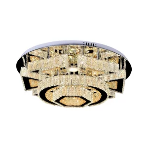 Luxury Modern Crystal Led Ceiling Light Living Room Lighting With Remote
