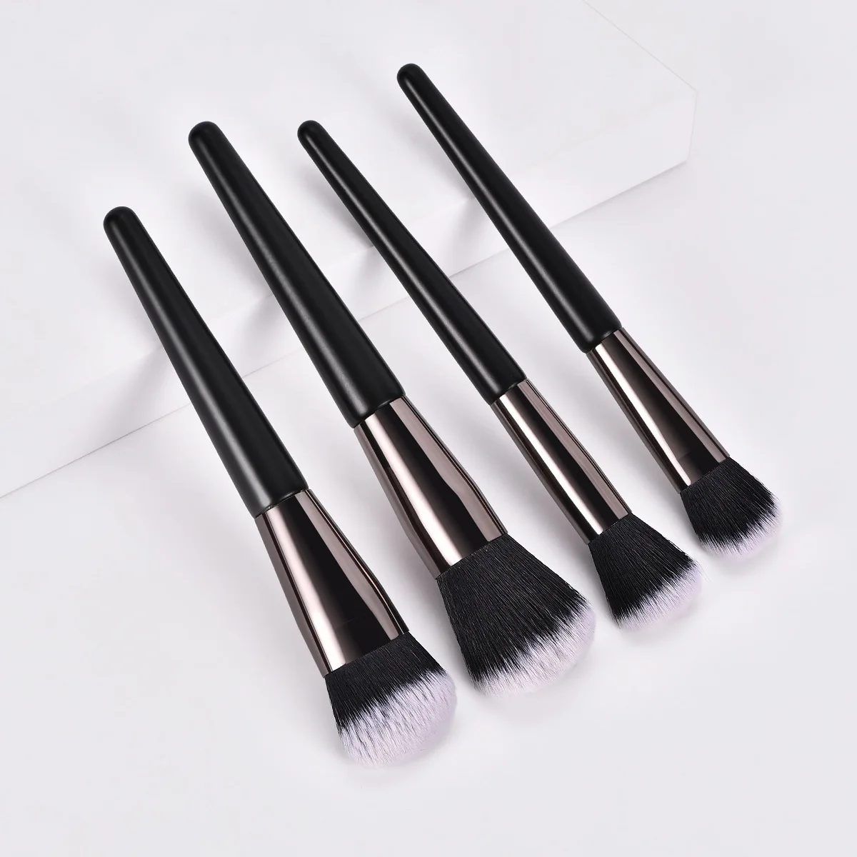 Black Luxury 11 Piece Supports Custom Logo Makeup Brushes Set ...