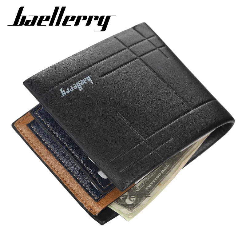 2020  baellerry small PU leather chinese purse mens card holder