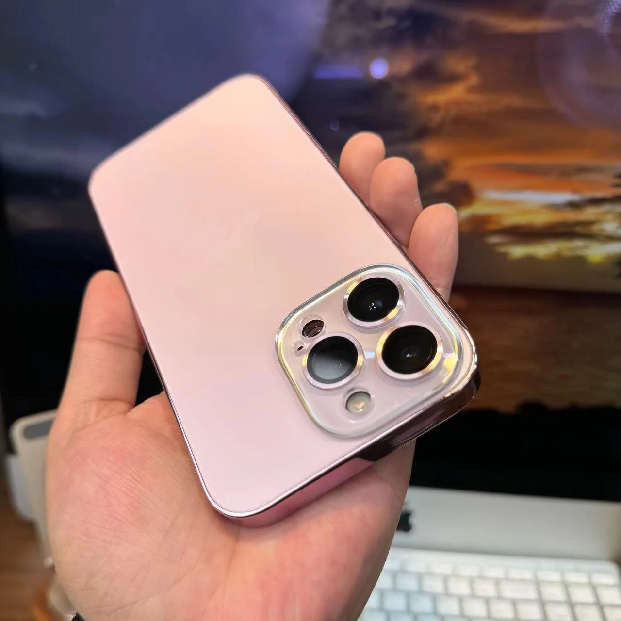 New Nano AG Glass Case With Metal CD Lens Laser Camera Cover Electroplate  Edge Matte Phone Cover for IPhones 16 Pro Max