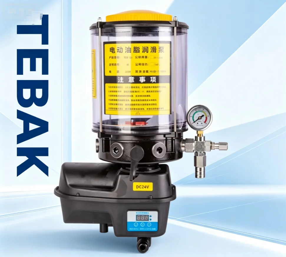 TEBAK Automatic Electric Grease Pump 12 380V Fully Automatic Butter Lubricator for Construction Mixer Machinery