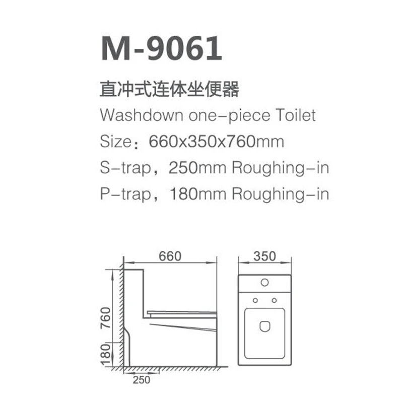 Fashion Design Toilet Ceramic Washdown One Piece Toilet White Ivory Bathroom Wc Piss Toilet Seat With Good Prices