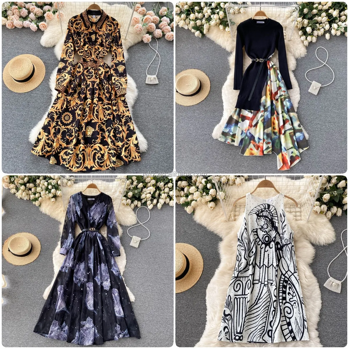 2022 summer fashion elegant dress French women's clothing manufacturers wholesale