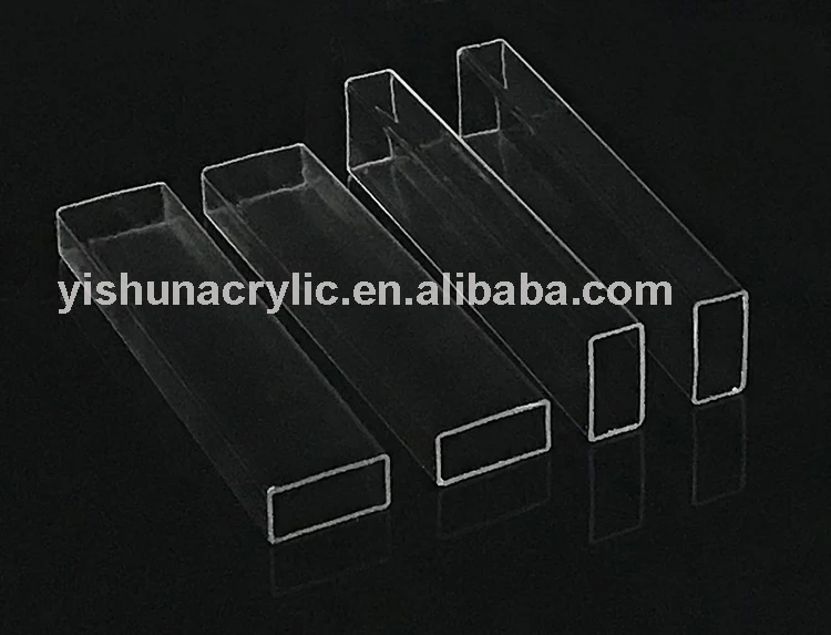 Yishun Custom Clear Color Rectangular PMMA Pipe Plastic Acrylic ...