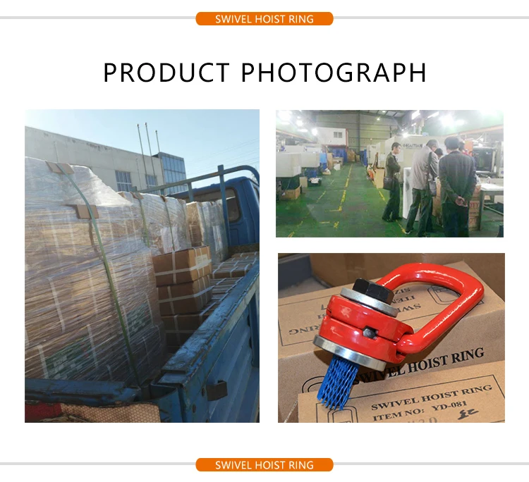 Sale M24 Swivel Lifting Brackets Swivel Hoist Ring / Free Sample Bolt Down Lashing Eyes