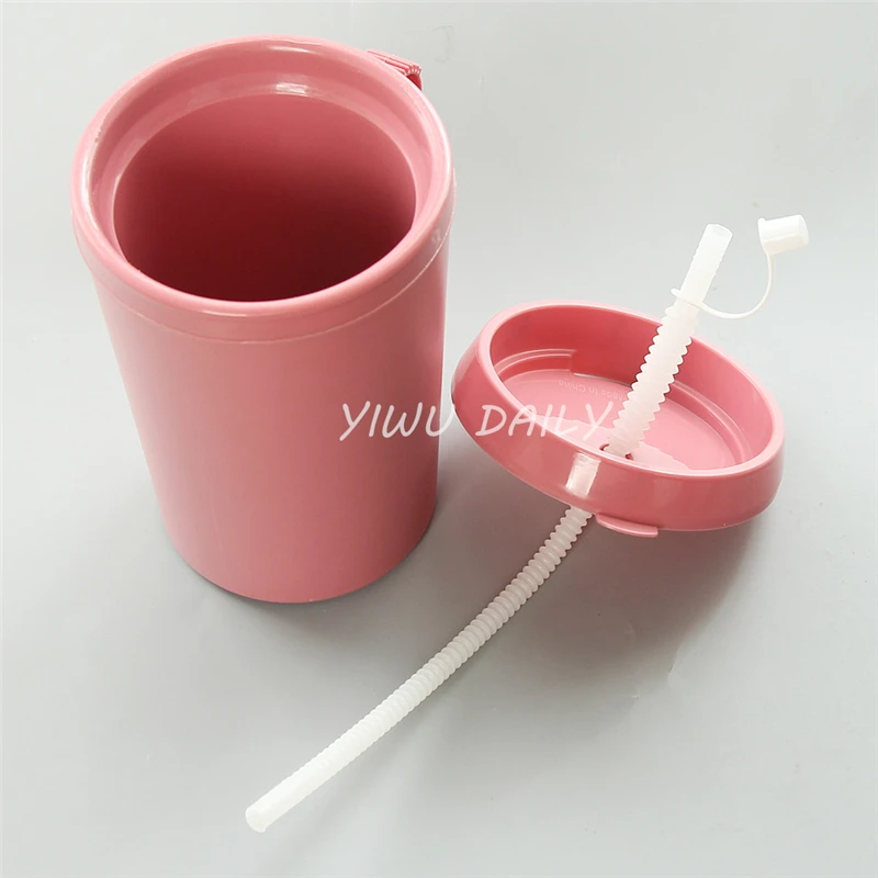 Новое поступление виниловый магазин двойная стена ПП пластик 34 унции твердая кружка-тракер с ручкой крышки соломенная чашка цвет на