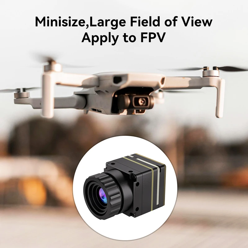 HDANIEE Night Vision Thermal Imaging Drone Camera CVBS 256x192 4mm Metal Thermal Module